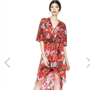 Alice and Olivia floral kimono dress